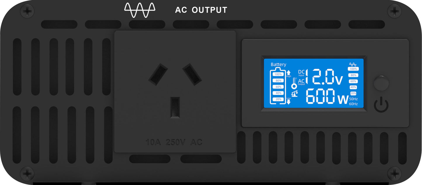 DC-AC Power Inverter 600W 12V DC To AC Pure Sine Wave Power Inverter M8062