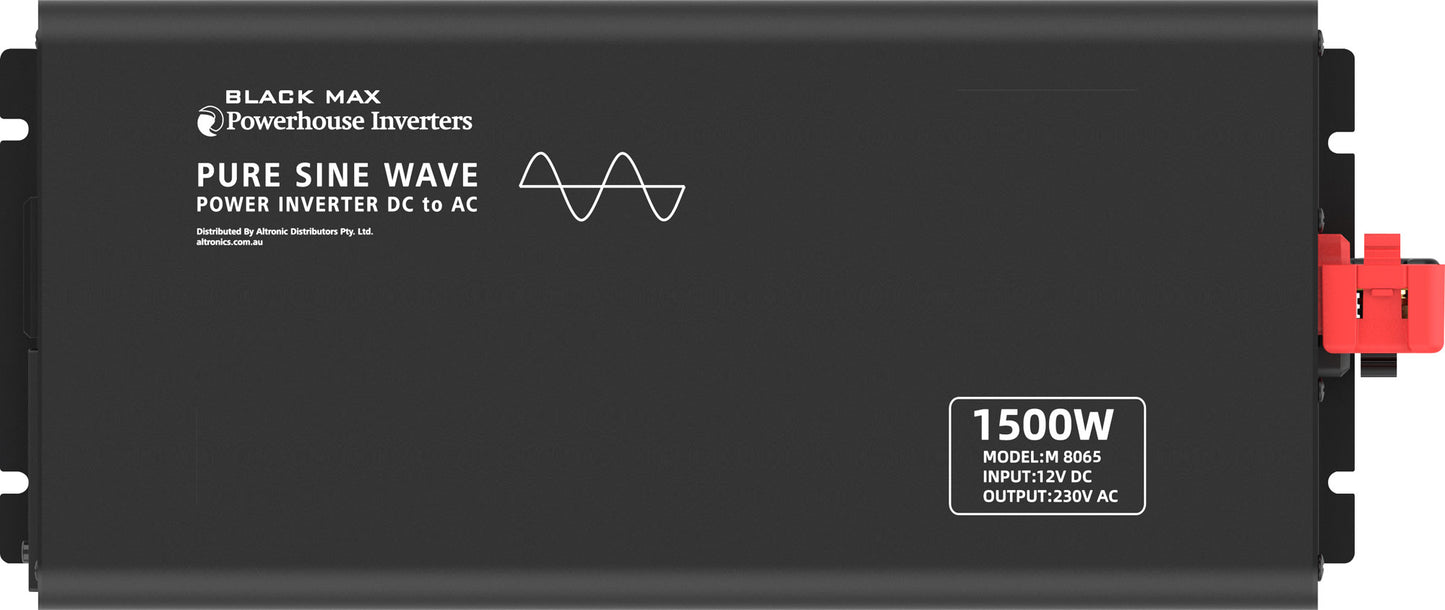 DC-AC Power Inverter 1500W 12V DC To AC Pure Sine Wave Power Inverter M8065