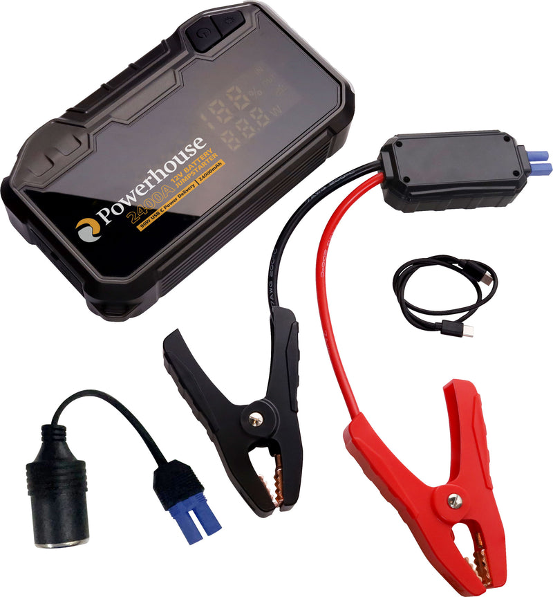 Battery Chargers 24000mah 2400a Lithium Automotive Battery Jumpstarter Pack M8195C