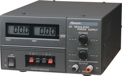 Bench Power Supply 30V 3A Regulated Linear Bench top Lab Power Supply M8200A