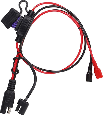 DC Power Cables 6.3mm Spade to 2 Pin SAE Bullet Adapter M8518