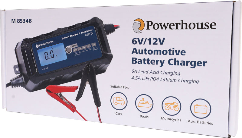 6V/12V 6A / 14.4V 4.5A Automotive Battery Charger M8534B