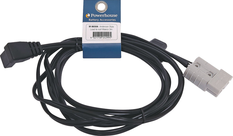 Anderson Style To Waeco Plug Cable 3m M8650A