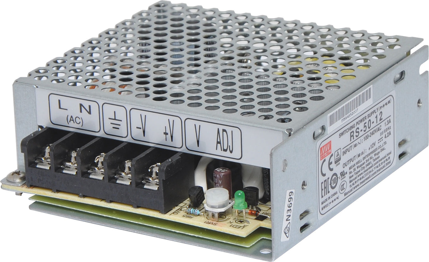 Enclosed AC/DC Supply RS-50-24 53W 24VDC Switchmode Power Supply M8772