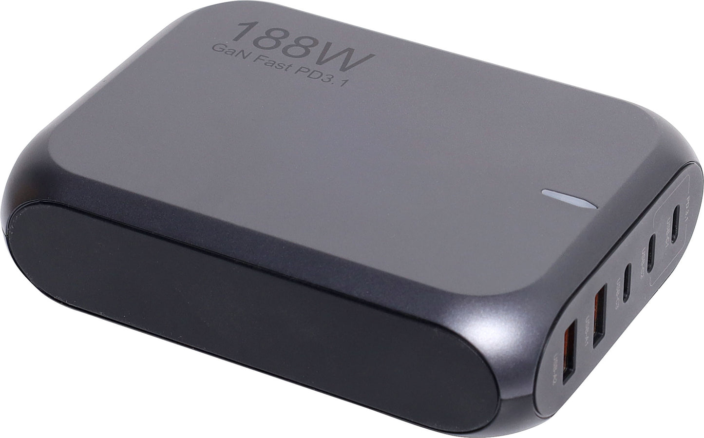 USB Charging 5 Port USB-C QC3.0 188W PD GaN Wall Charger M8871