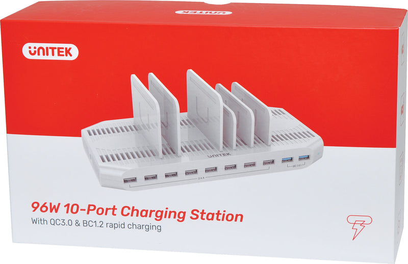 Desktop USB Charger 10 Port 19.2A High Current M8882A