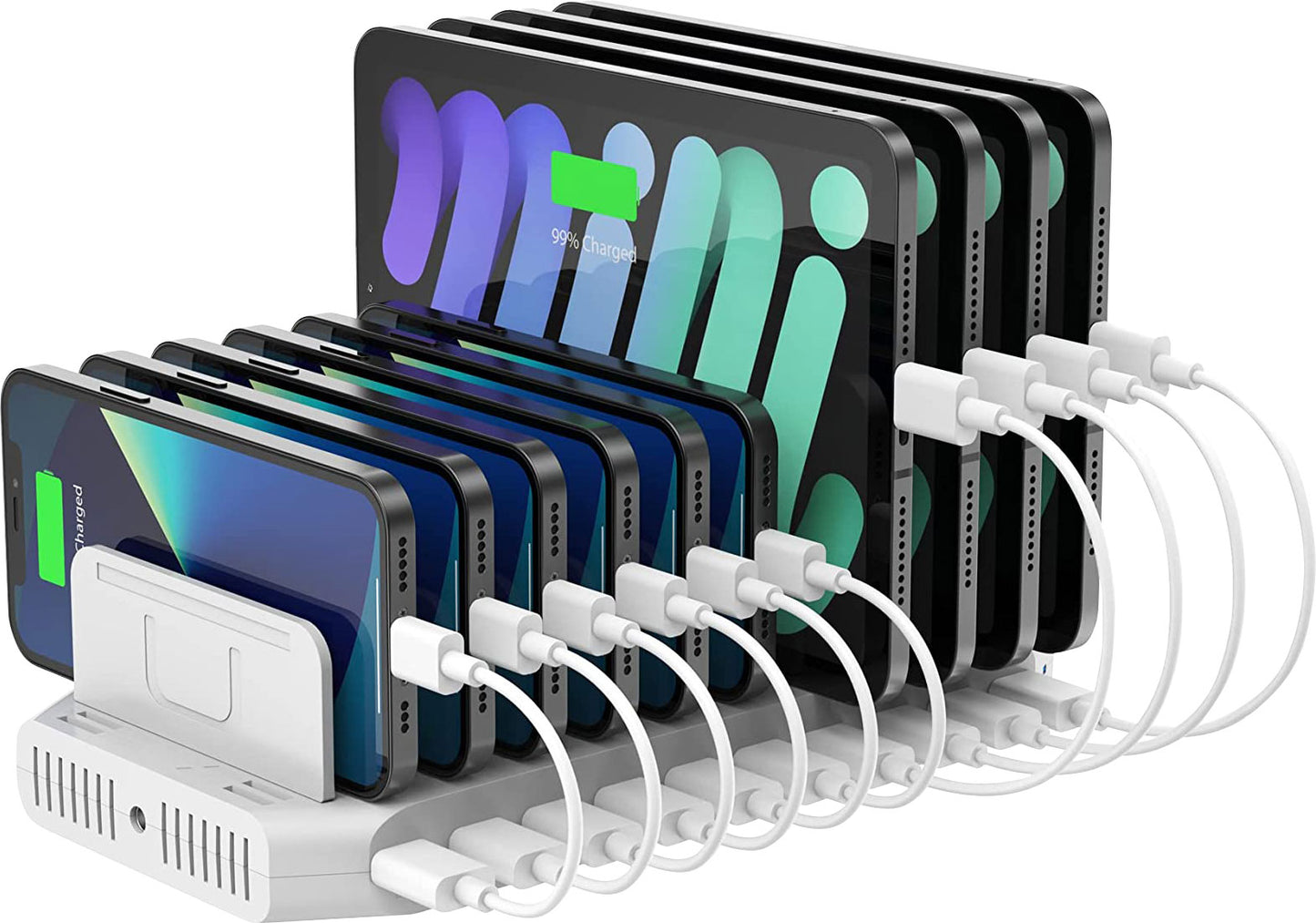 USB Charging 10 Port 19.2A High Current Desktop USB Charger M8882A