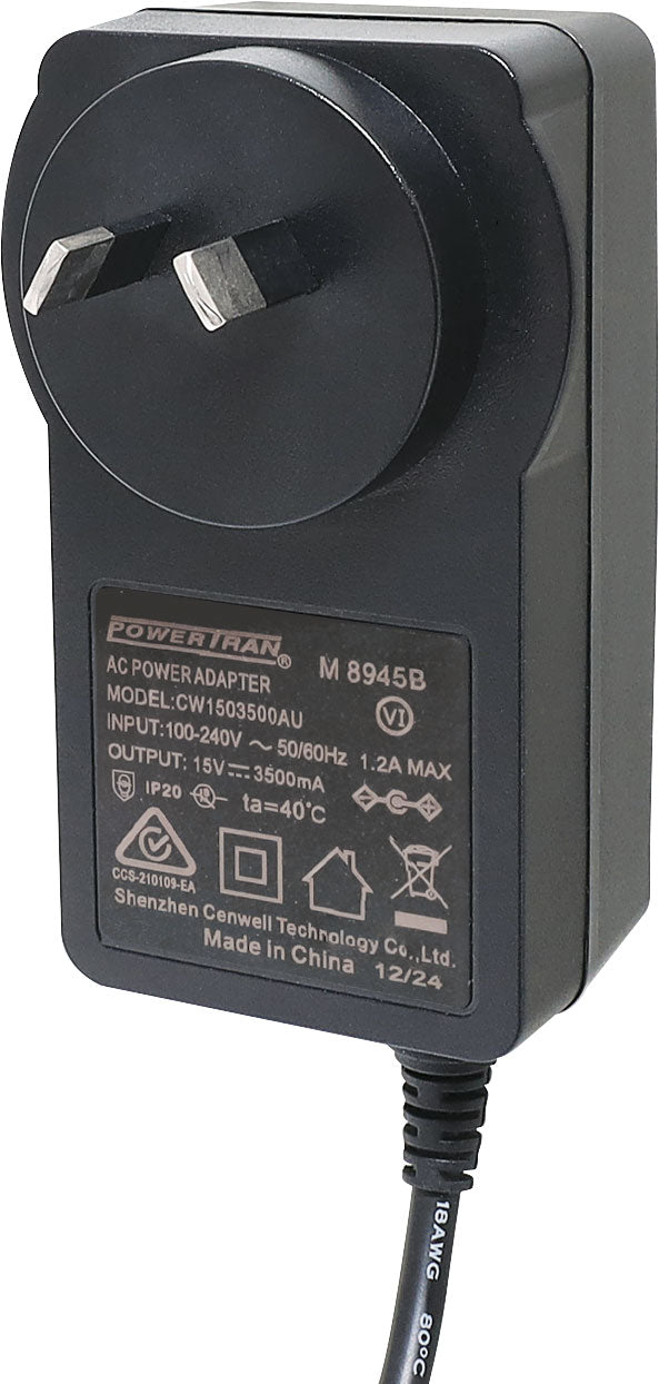 Power Adapters 15V DC 3.5A Appliance Power Supply Adapter M8945b