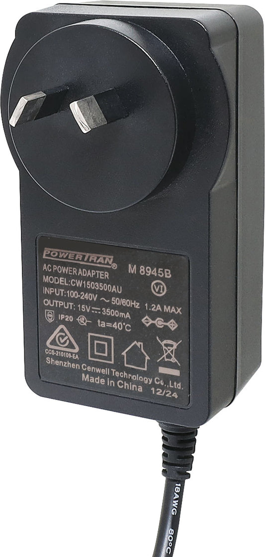Power Adapters 15V DC 3.5A Appliance Power Supply Adapter M8945b