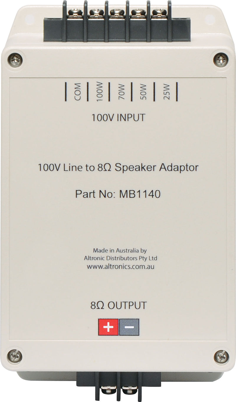 Audio Transformers 100V Line to 8 Ohm Speaker Transformer Adapter MB1140