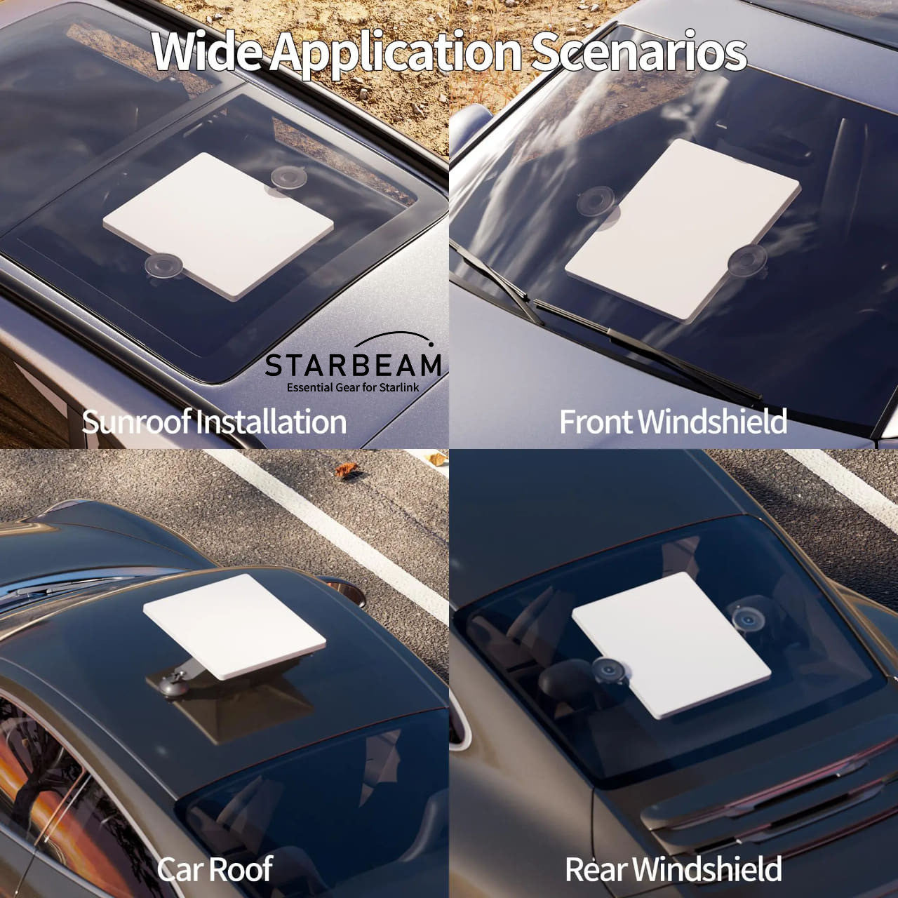 Starbeam Starlink Mini 3 suction Cup Mount Sunroof/window SAT-SB-00105