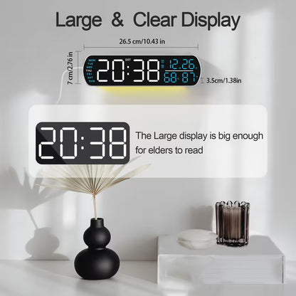 Clock Led 6671 Digital Dual Alarm Weather/timer 12/24hr Orange & White Digits MK3274163/BLKWO