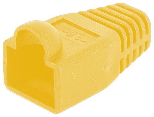 MOD8 / RJ45 Coloured Boots Yellow MOD8BY