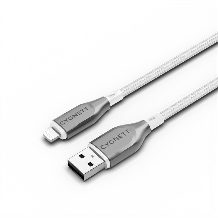 Cygnett Armoured Lightning To USB-A Cable 1m White CY4659PCCAL