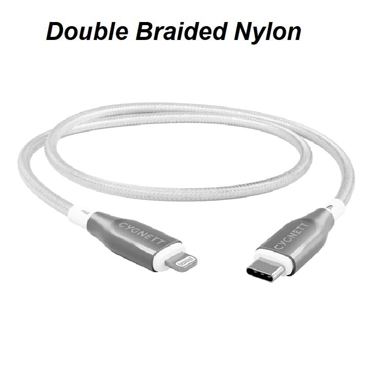 Cygnett Armoured Lightning To USB-C Cable 1m White CY4668PCCCL