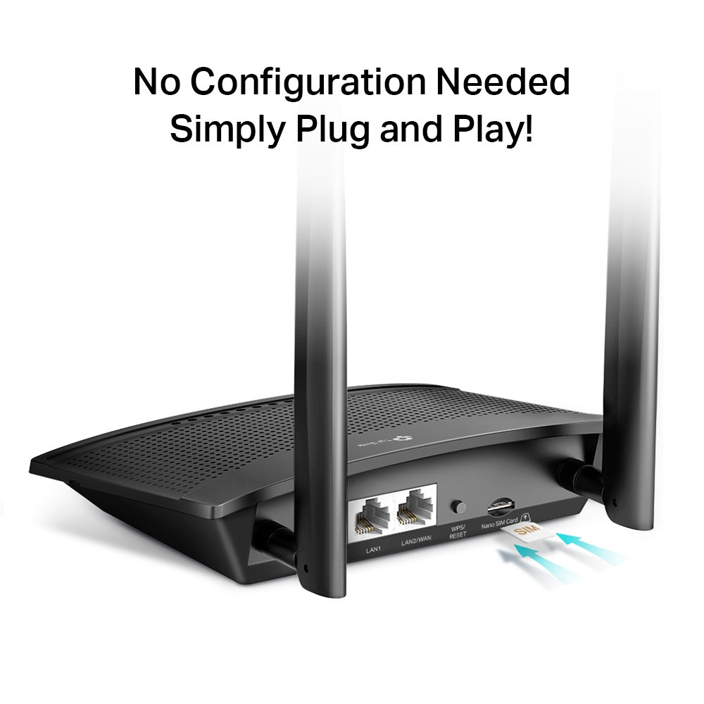 TP-LINK TL-MR100 300mbps 4G LTE Router NWTL-MR100