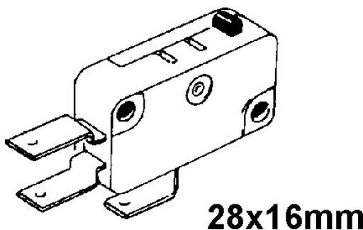 Switch Micro Spdt 16a@250vac Light Pressure 4.8mm Tabs MS107