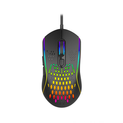 LASER Wired Gaming RGB Mouse Black 12800 DPI MSE-M1210-BK