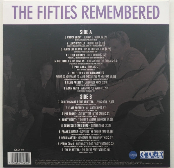 LP 12In 50s Remembered Various KXLP49