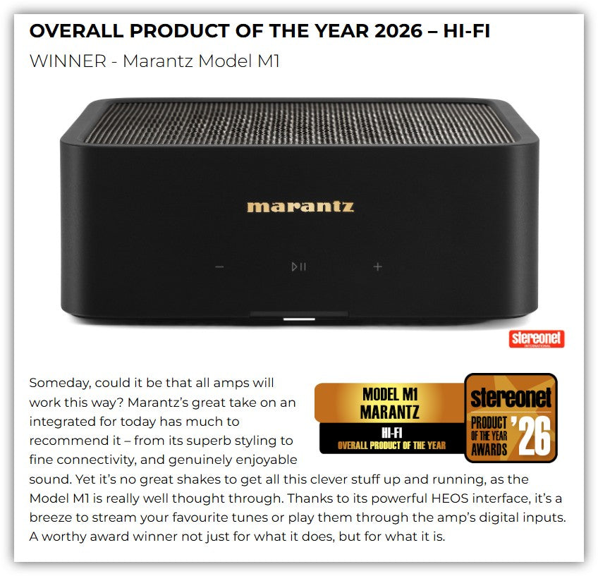 Marantz MODEL M1 Compact Wireless Streaming Amplifier MODELM1/AU1B