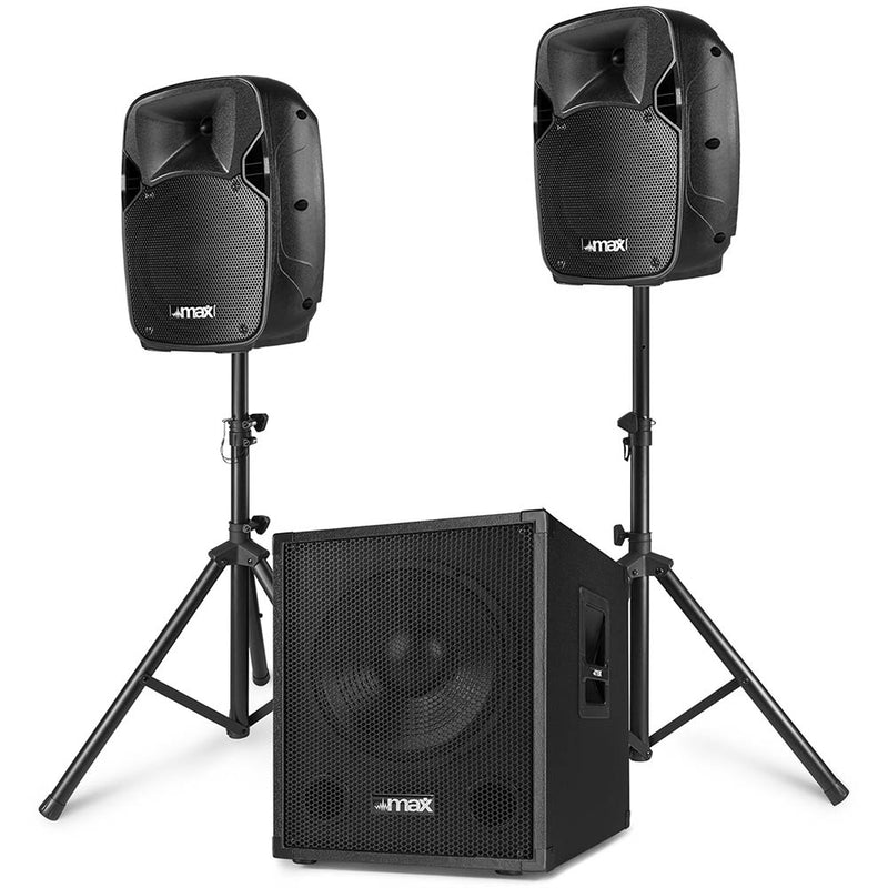 Max Mx700 2.1 Active Loudspeaker System 12" Subwoofer MX700