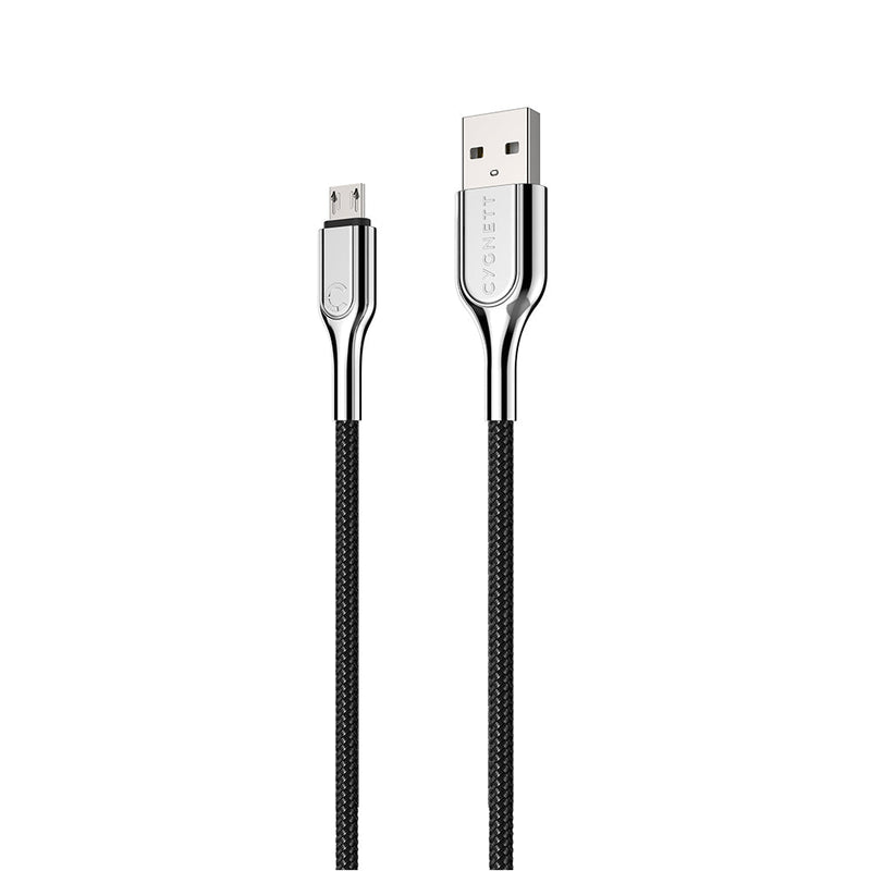 CYGNETT Armoured Micro USB to USB-A Cable - Black 3m CY2674PCCAM