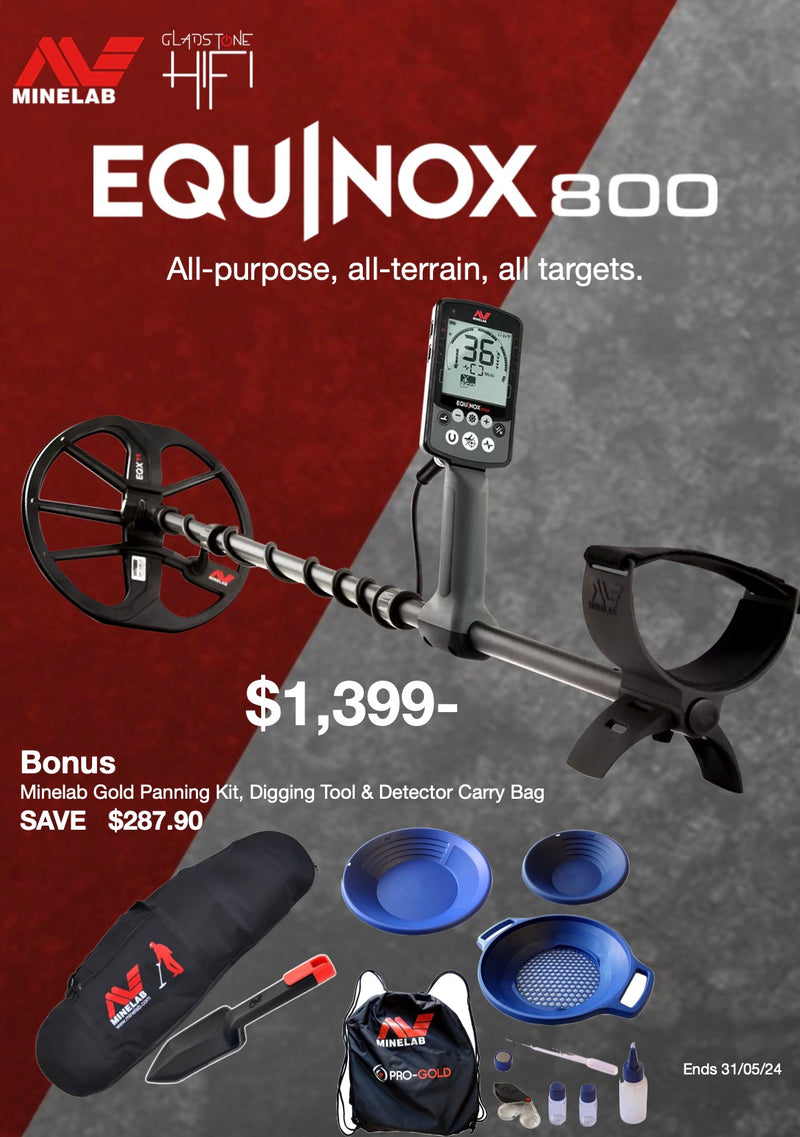 MINELAB Equinox 800 Waterproof Metal Detector 3720-0002