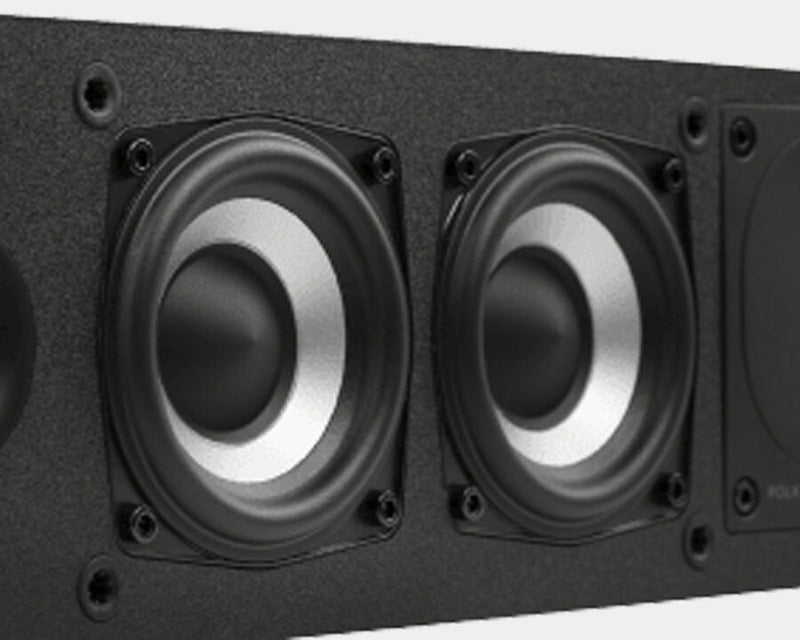 Polk Centre Channel Loudspeaker 4x3in Woofers 25-200w 8r 87db Blk MXT35CB