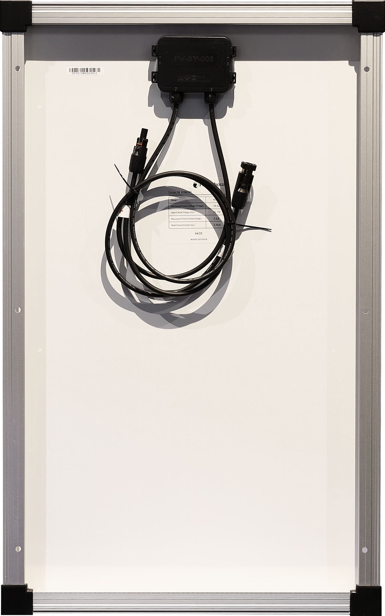 PV Solar Panel 60w 12v Monocrystalline N0060H