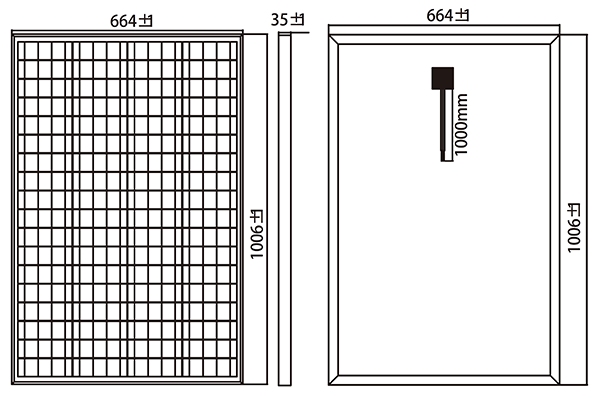 Solar Panel Monocrystalline 110W 12V N0110F