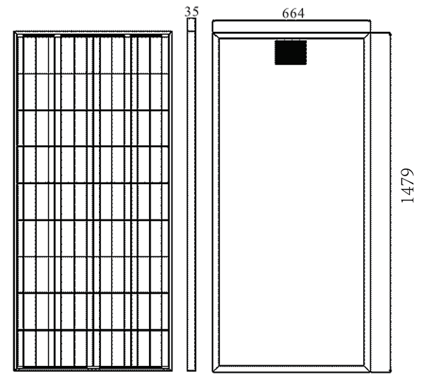 Solar Panel Monocrystalline 160W 12V N0160F