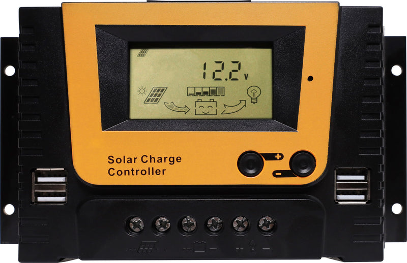 Solar Charge Controller With USB 12/24V 30A PWM N2019D