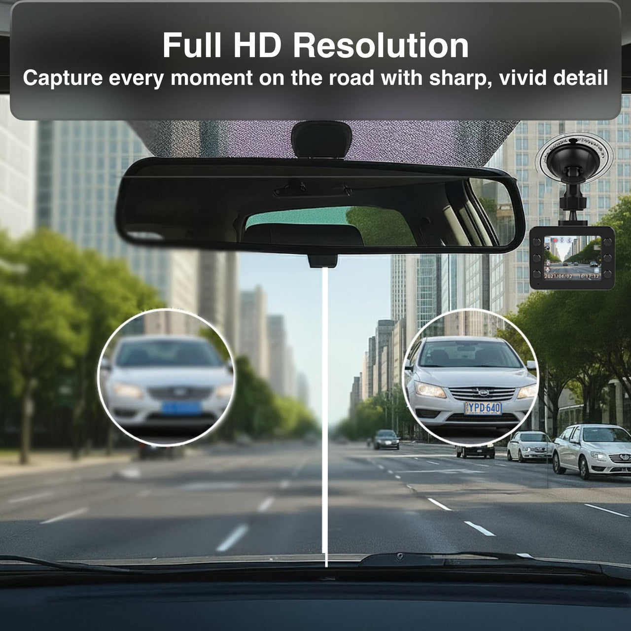 Laser Dash Cam FHD 2.5in NAVC-FH25-748