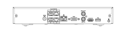 NVR 4CH PoE HDMI 1x Sata Bay NVR4COM3