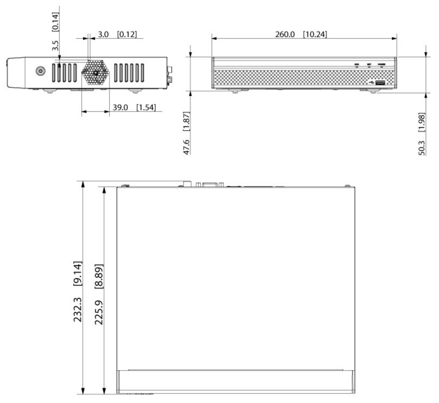 NVR 4CH PoE HDMI 1x Sata Bay NVR4COM3