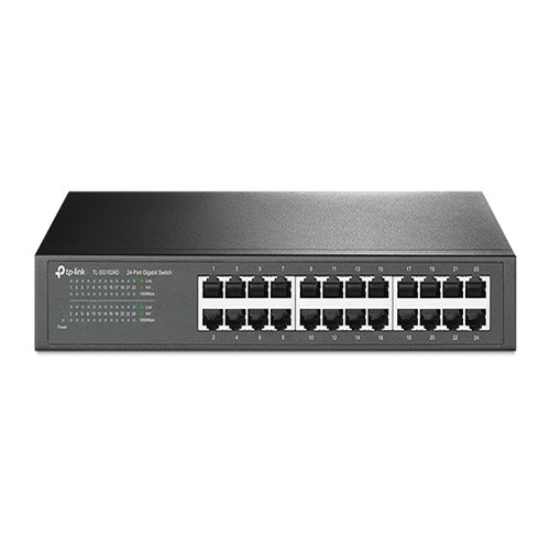 TP-Link TL-SG1024D 24-Port Gigabit Desktop/Rackmount Unmanaged Switch energy-efficient Supports MAC Plug & play 48Gbps Switching Capacity NWTL-SG1024D