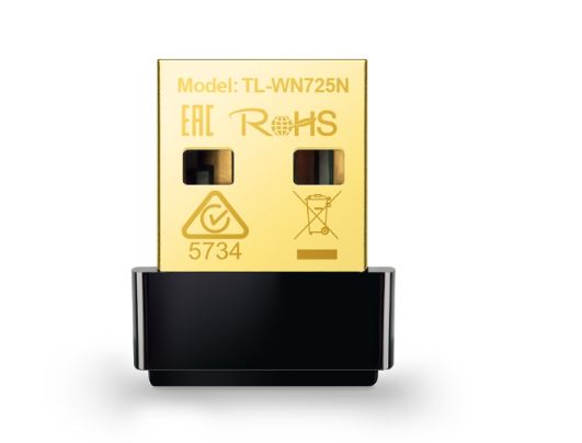 TP-Link TL-WN725N N150 Nano Wireless N USB Adapter 2.4GHz (150Mbps) 1xUSB2 802.11bgn Internal Antenna miniature design for Notebook Laptop NWTL-WN725N