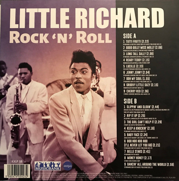 LP 12In Little Richard Rock N Roll KXLP58