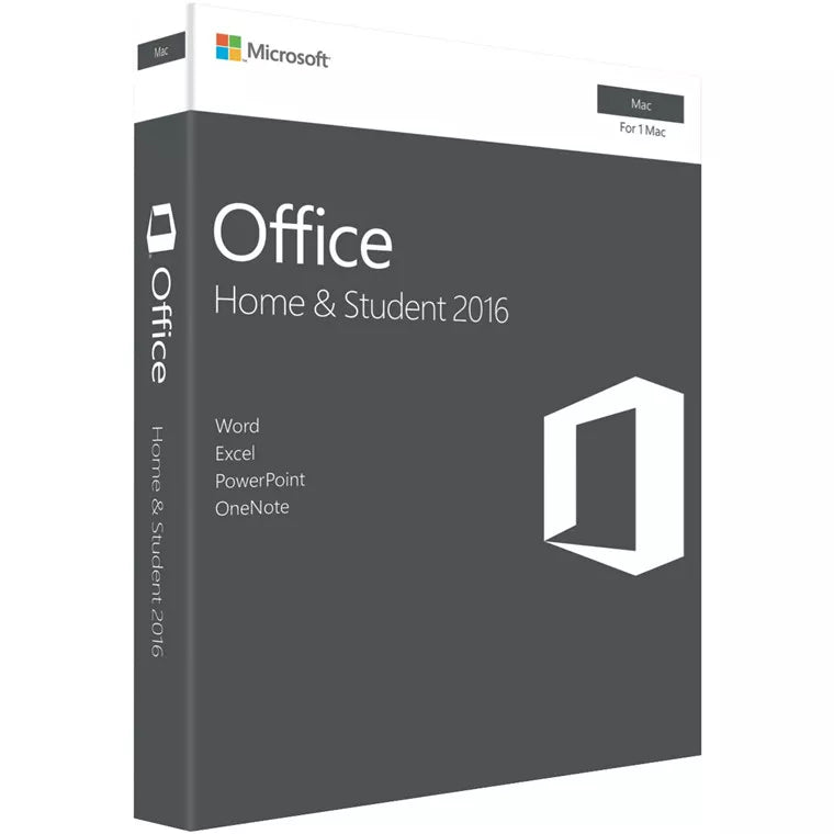 Microsoft Office 2016 Home & Student Medialess 1 License For Apple Mac Only (3155572)