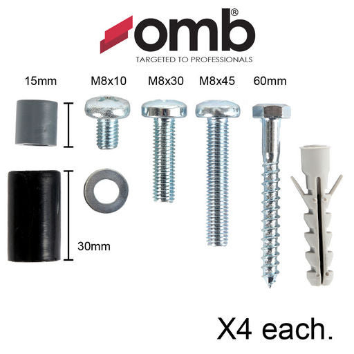 Omb Tv Wall Mount Screw/bolt Kit 32pc OMB04070