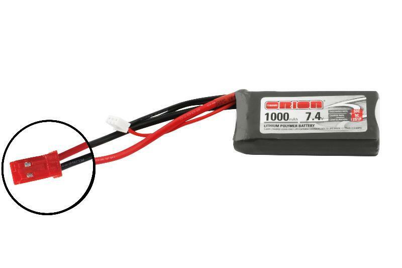 Team Orion 7.4v 2s 50c 1000mah Battery JST ORI60132