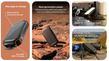 Cygnett Chargeup Solar Outback 20k Gen3 CY5889PBCHE