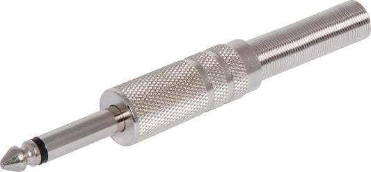 Jack Plug Mono Metal 6.35mm P0050