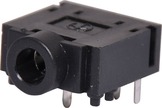 Jack Socket 3.5mm PCB Mount Insulated Stereo P0091