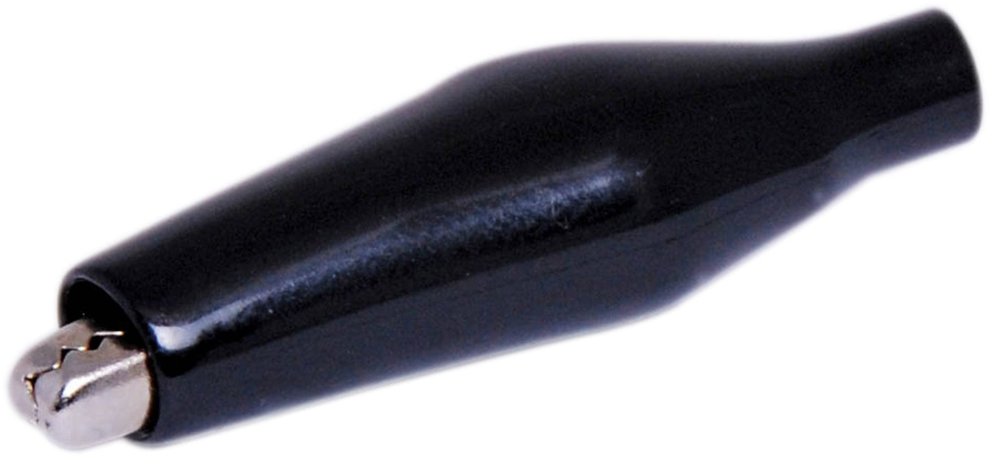 DC Power Connectors Crocodile Clip 65mm Black P0115