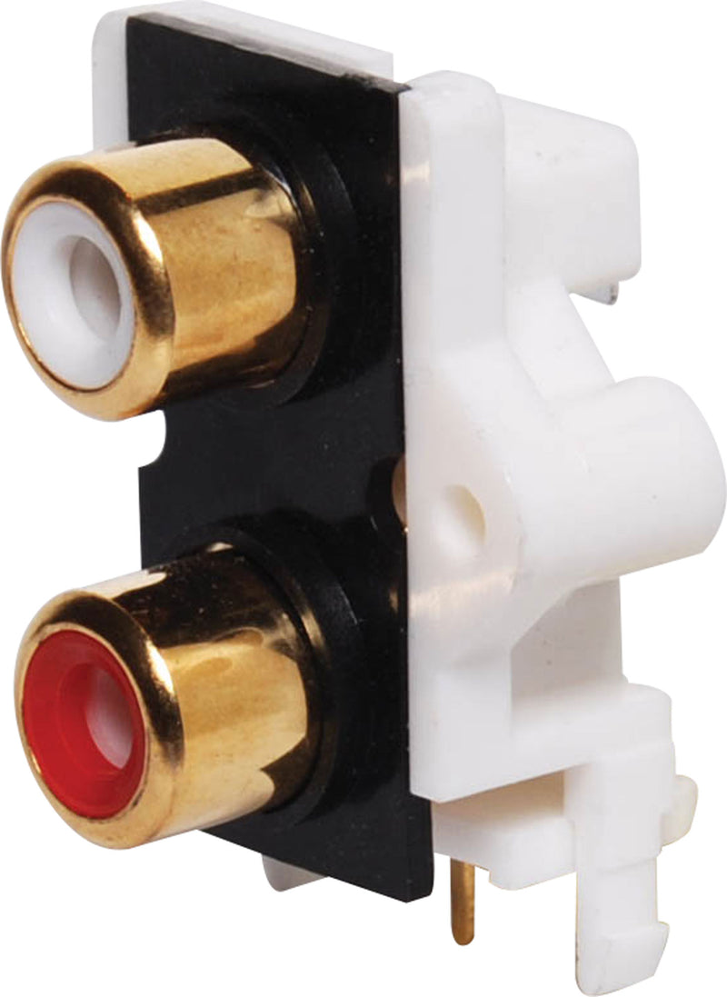 PCB Mount Gold RCA Socket 2 Way P0212