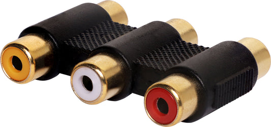 RCA 3 Socket to RCA 3 Socket Adapter P0382