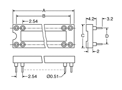 IC Socket 28 Pin (0.6") DIL Machined Pin P0542