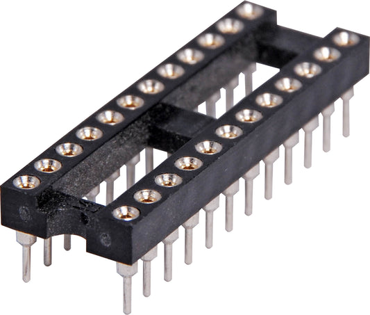 DIL Machined Pin IC Socket 24 Pin (0.3") P0539