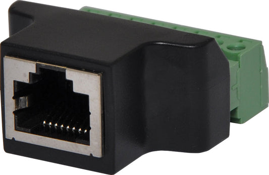 Modular RJ Connector RJ45 Socket to Screw Terminals P0597